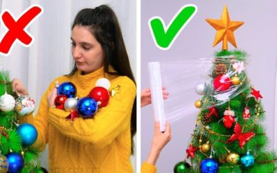 23 ГЕНИАЛЬНЫХ ЛАЙФХАКА С НОВОГОДНИМИ ЁЛКАМИ