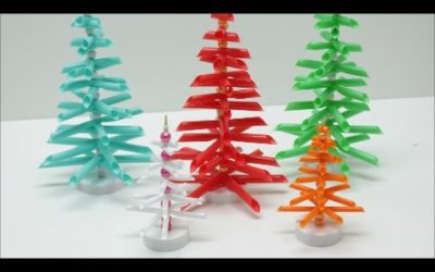 Поделки Своими Руками Как Сделать Оригинальную Елку из Пластиковых Трубочек — Мастер Класс