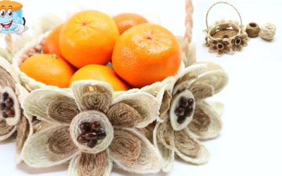 Прелестная Корзинка Для Фруктов из Джута Своими Руками в Подарок