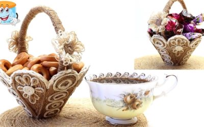 Корзинка из Джута Своими Руками в Подарок Мастер Класс