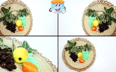 Тарелка с Фруктами из Джута Поделки Своими Руками Декор Кухни