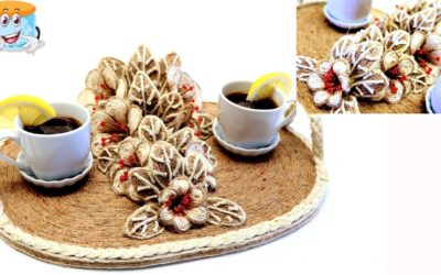 Поделки Своими Руками В Подарок Поднос для Кофе из Джута