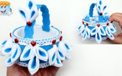 Подарок Своими Руками Нежная Корзинка из Фетра Мастер Класс