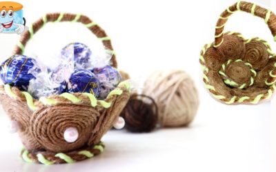 Самая Простая Корзинка из Джута ПОЛОСАТИК Своими Руками