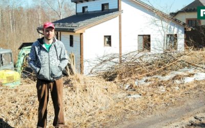 Дом на склоне — эконом вариант. Как времянка стала домом // FORUMHOUSE