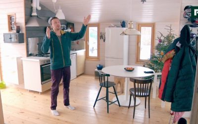 Маленький модульный домик с огромными окнами // FORUMHOUSE