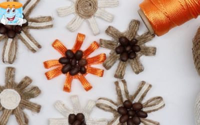 Очень Простые Цветы из Джута Для Домашнего Декора Своими Руками