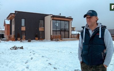 Дом по-немецки с японским фасадом и “хитрой” кровлей // FORUMHOUSE