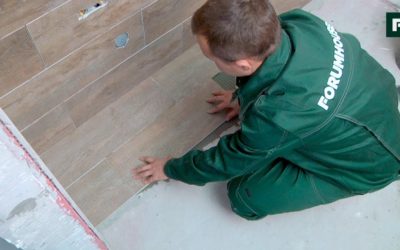 ДОМ ЗА ГОД. Укладка плитки — стены и пол // FORUMHOUSE