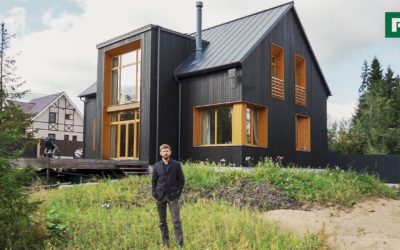 Чёрно-горчичный дом вместо трехкомнатной квартиры // FORUMHOUSE // FORUMHOUSE