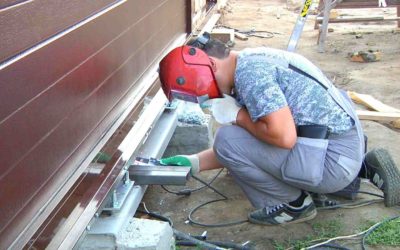 Установка автоматических откатных ворот // FORUMHOUSE