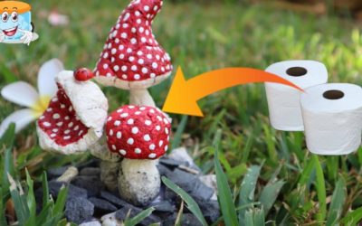 Замечательные Мухоморчики из Туалетной Бумаги Поделки Своими Руками