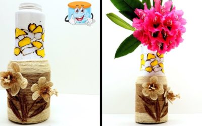 Ваза с Нарциссами из Джута Своими Руками Как Сделать