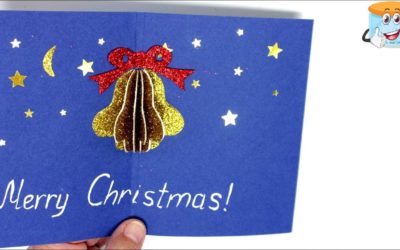 Новогодние Открытки Своими Руками Рождественский Колокольчик