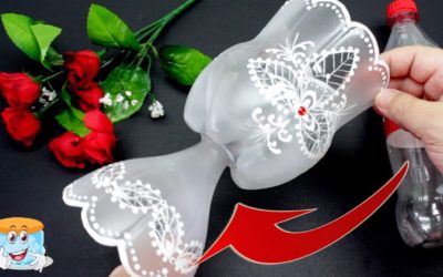 Поделки Из Пластиковых Бутылок Как Сделать Красивую Вазу Своими Руками