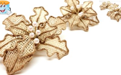 3Д Цветы из Джута/Шпагата Своими Руками Для Любого Декора