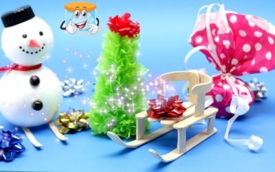 3 в 1 Поделки на Новый Год Своими Руками Мастер Класс