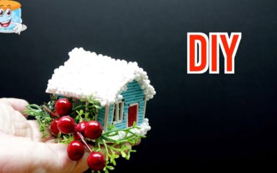 Мастер Класс Миниатюрный Рождественский Домик из Бумаги Своими Руками