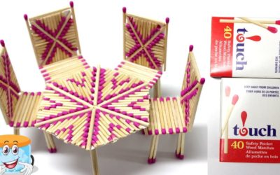 Поделки из Спичек: Как Сделать Стол и Стулья Своими Руками