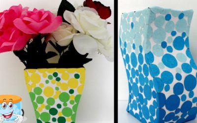 Как Сделать Своими Руками Поделку Ваза из Картона и Бумаги