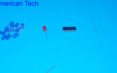 Простейшие бегущие огни всего на одной микросхеме без программирования