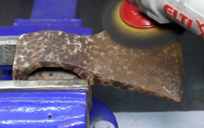 Обалденный топор викингов из старого ржавого топора своими руками