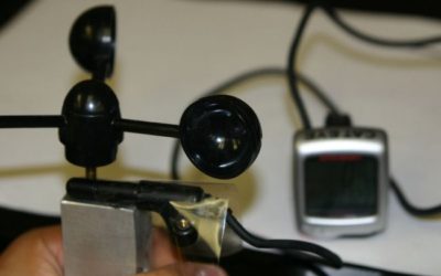 Анемометр из велокомпьютера