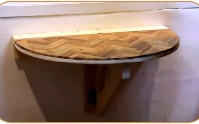 Компактный настенный складной стол своими руками