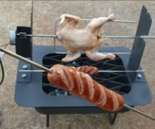 Мангал с моторизированным поворачиванием