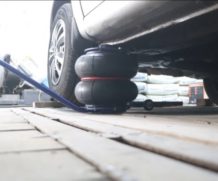 Самодельный пневматический домкрат